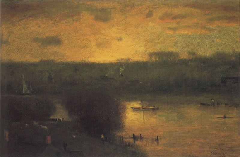 George Inness Sunset on the Passaic